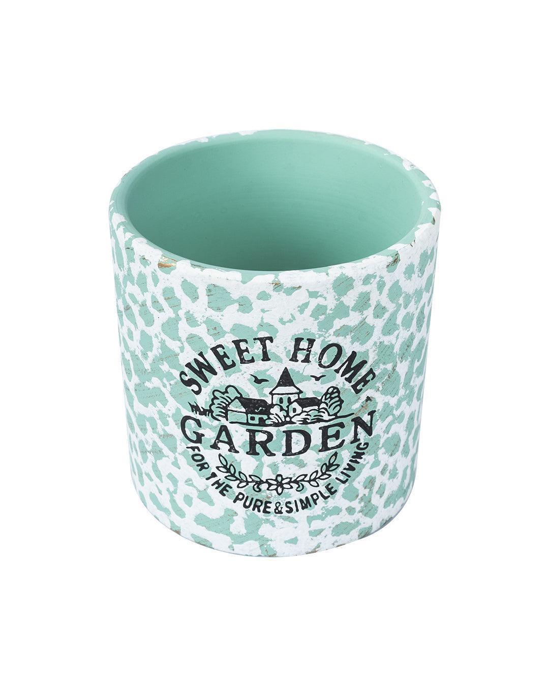 Ceramic, Table Planter, Quirky Quotes, Matt : Finish, Multicolor