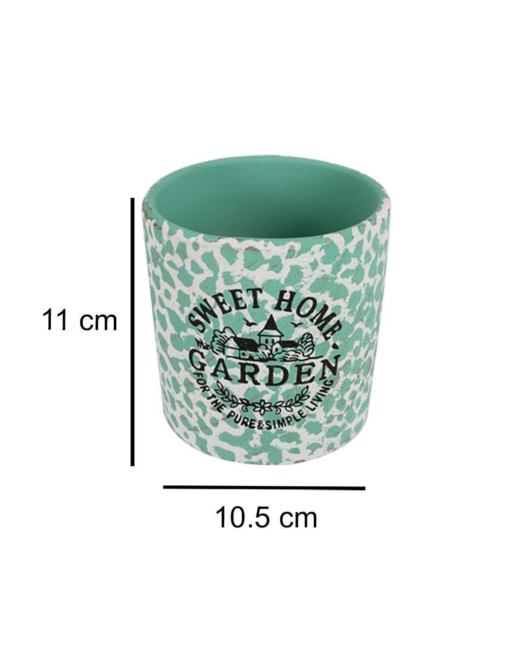 Ceramic, Table Planter, Quirky Quotes, Matt : Finish, Multicolor