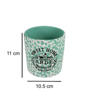 Ceramic, Table Planter, Quirky Quotes, Matt : Finish, Multicolor