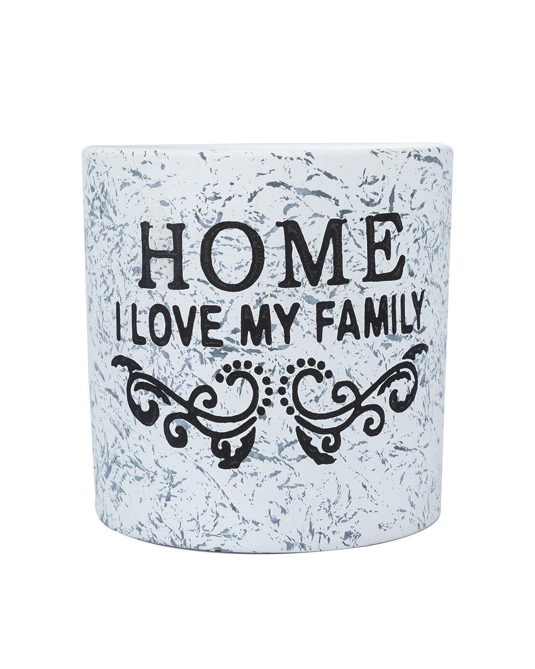 Ceramic, Table Planter, Quirky Quotes, Matt : Finish, Multicolor