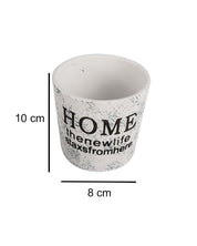 Ceramic, Table Planter, Quirky Quotes, Matt : Finish, Multicolor