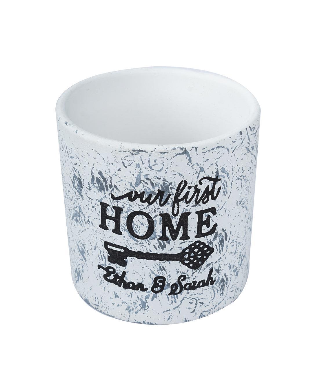 Ceramic, Table Planter, Quirky Quotes, Matt : Finish, Multicolor