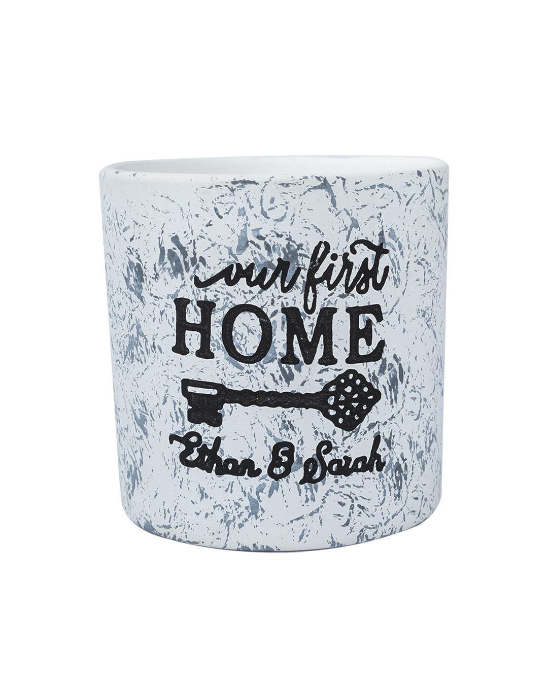 Ceramic, Table Planter, Quirky Quotes, Matt : Finish, Multicolor
