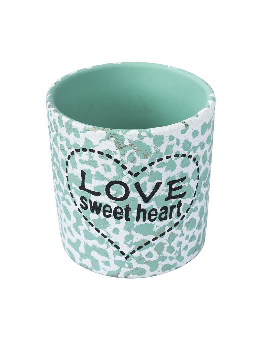 Ceramic, Table Planter, Quirky Quotes, Matt : Finish, Multicolor