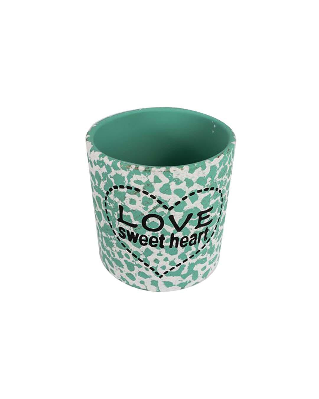 Ceramic, Table Planter, Quirky Quotes, Matt : Finish, Multicolor