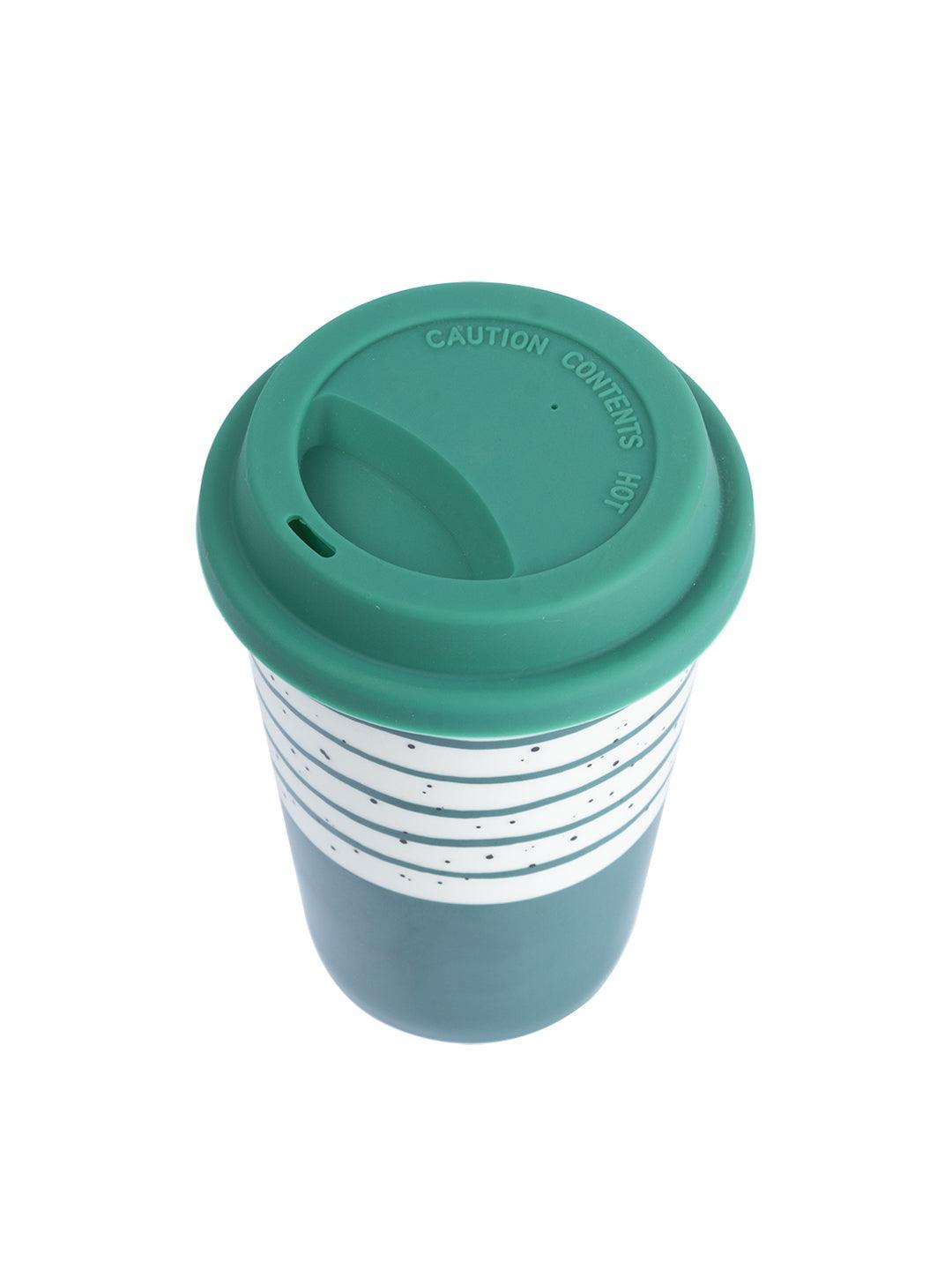 Ceramic Travel Coffee Mug with lid (400 mL) - MARKET 99