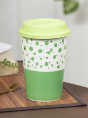 Ceramic Travel Coffee Mug with lid (400 mL) - MARKET 99