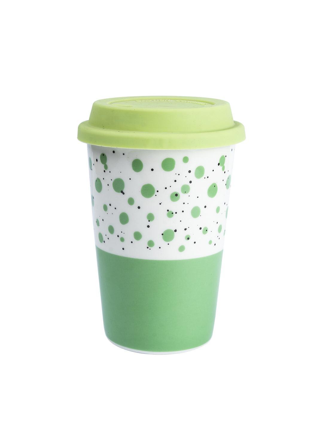 Ceramic Travel Coffee Mug with lid (400 mL) - MARKET 99