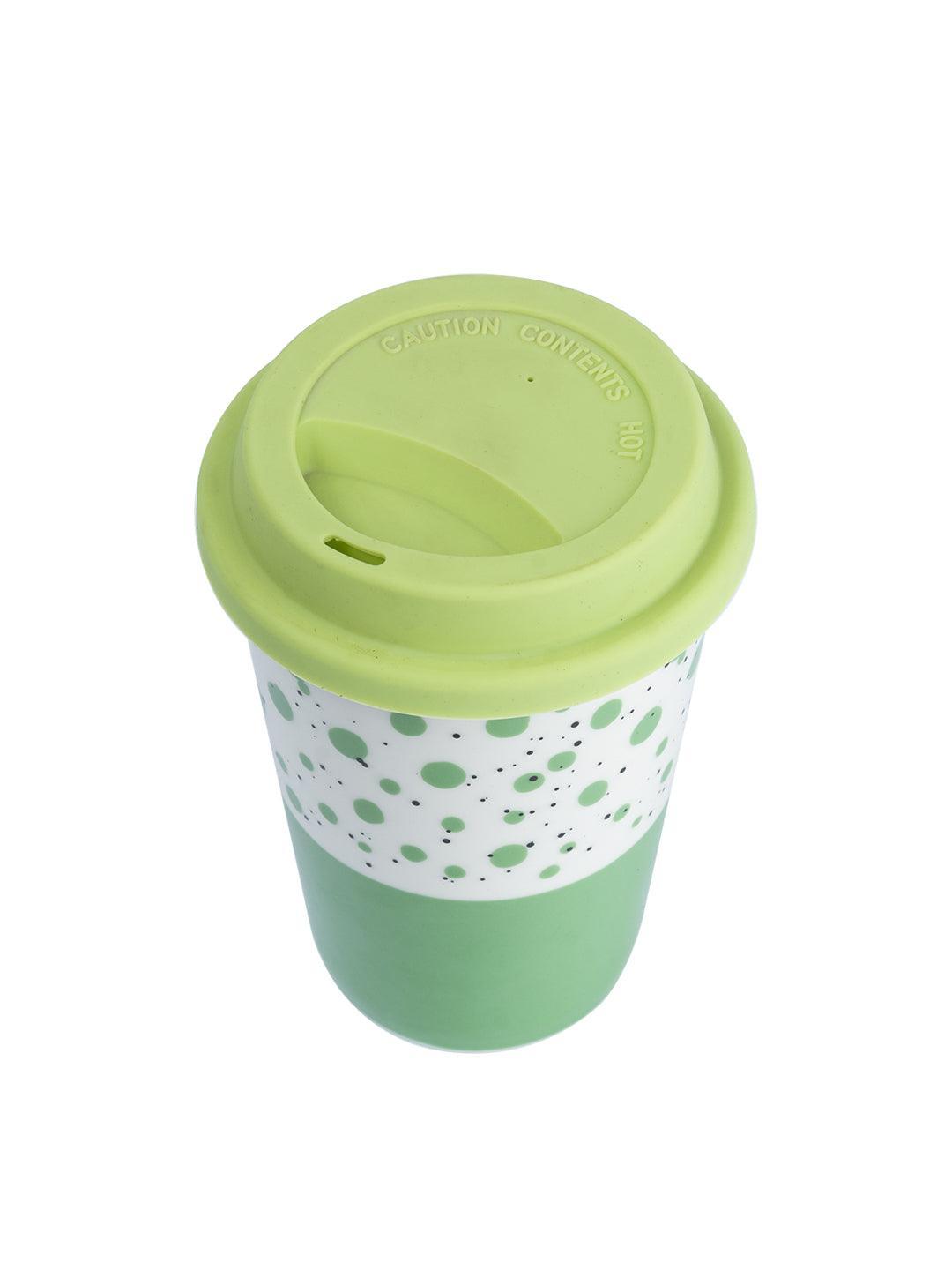Ceramic Travel Coffee Mug with lid (400 mL) - MARKET 99