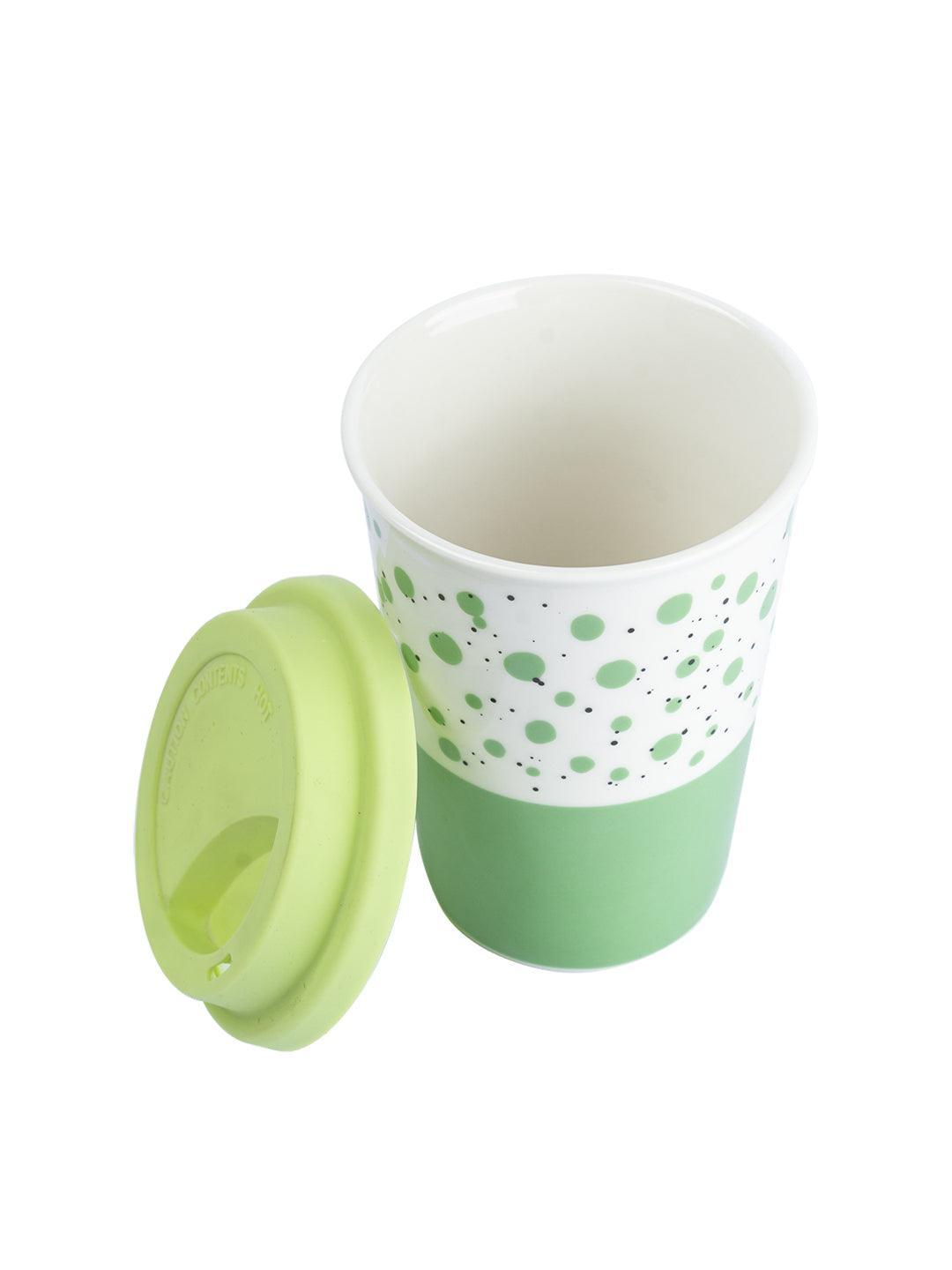 Ceramic Travel Coffee Mug with lid (400 mL) - MARKET 99