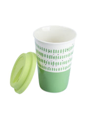 Ceramic Travel Coffee Mug with lid (400 mL) - MARKET 99