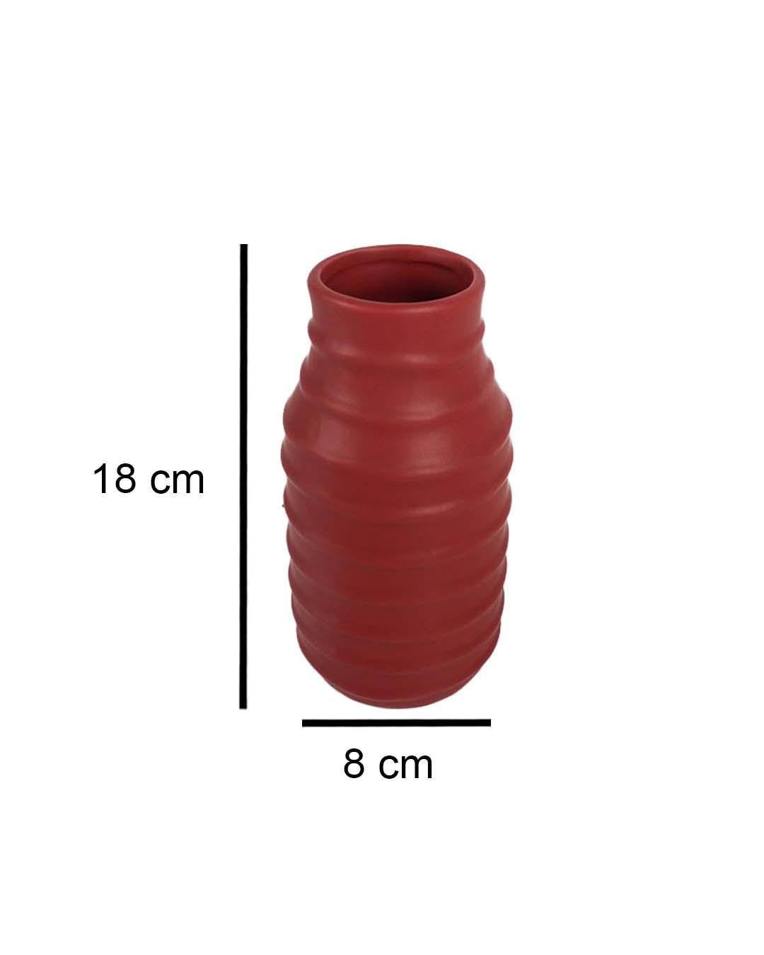 Ceramic, Vase, Engraved, Glossy : Finish, Multicolor