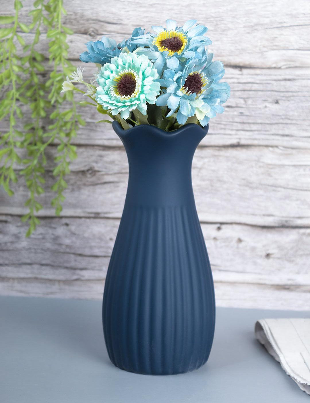 Ceramic, Vase, Floral Mouth, Matt : Finish, Multicolor