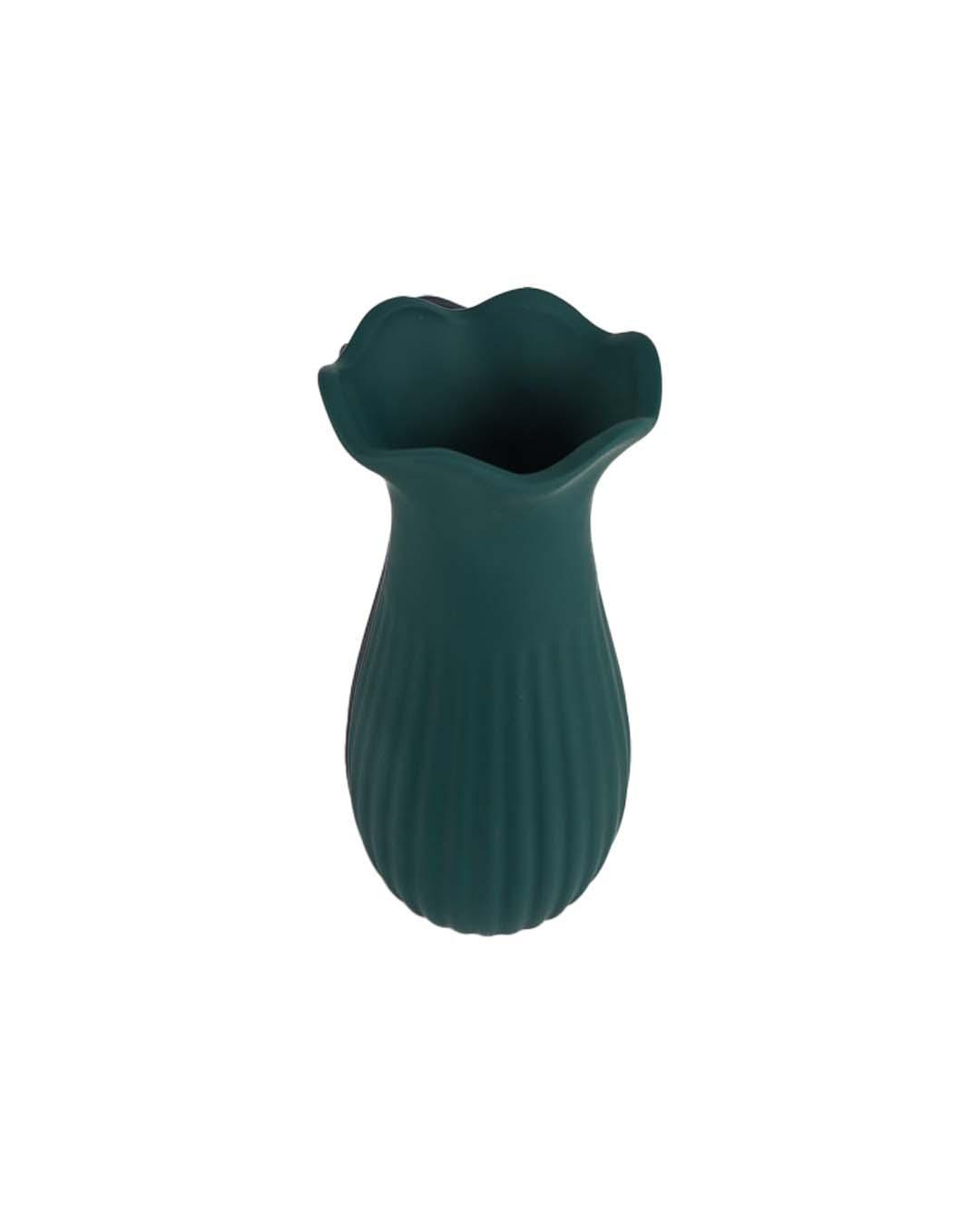 Ceramic, Vase, Floral Mouth, Matt : Finish, Multicolor
