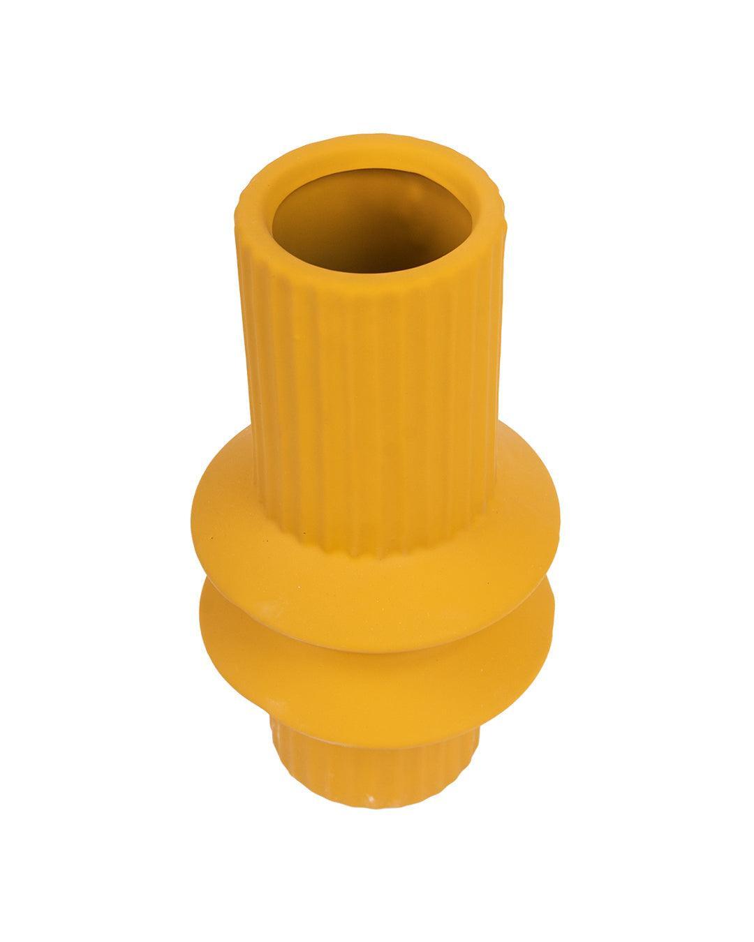 Ceramic, Vase, Round Body, Matt : Finish, Multicolor