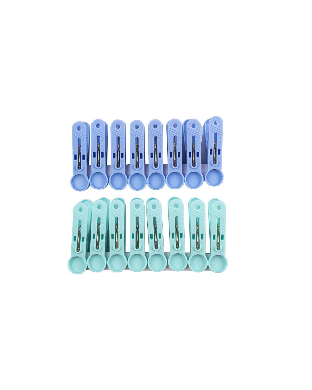 Cloth Clips, Multicolour, Plastic, Set of 32 - MARKET 99