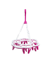 Cloth Hanger, Pegs, Pink, Plastic, Set of 18 - MARKET 99