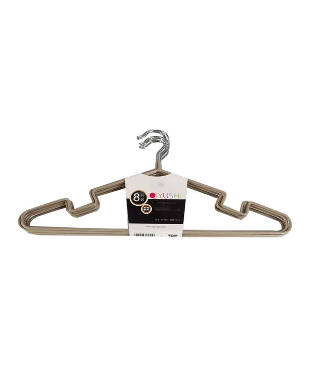 Cloth Hangers, Brown, Iron, Set of 8 - MARKET 99