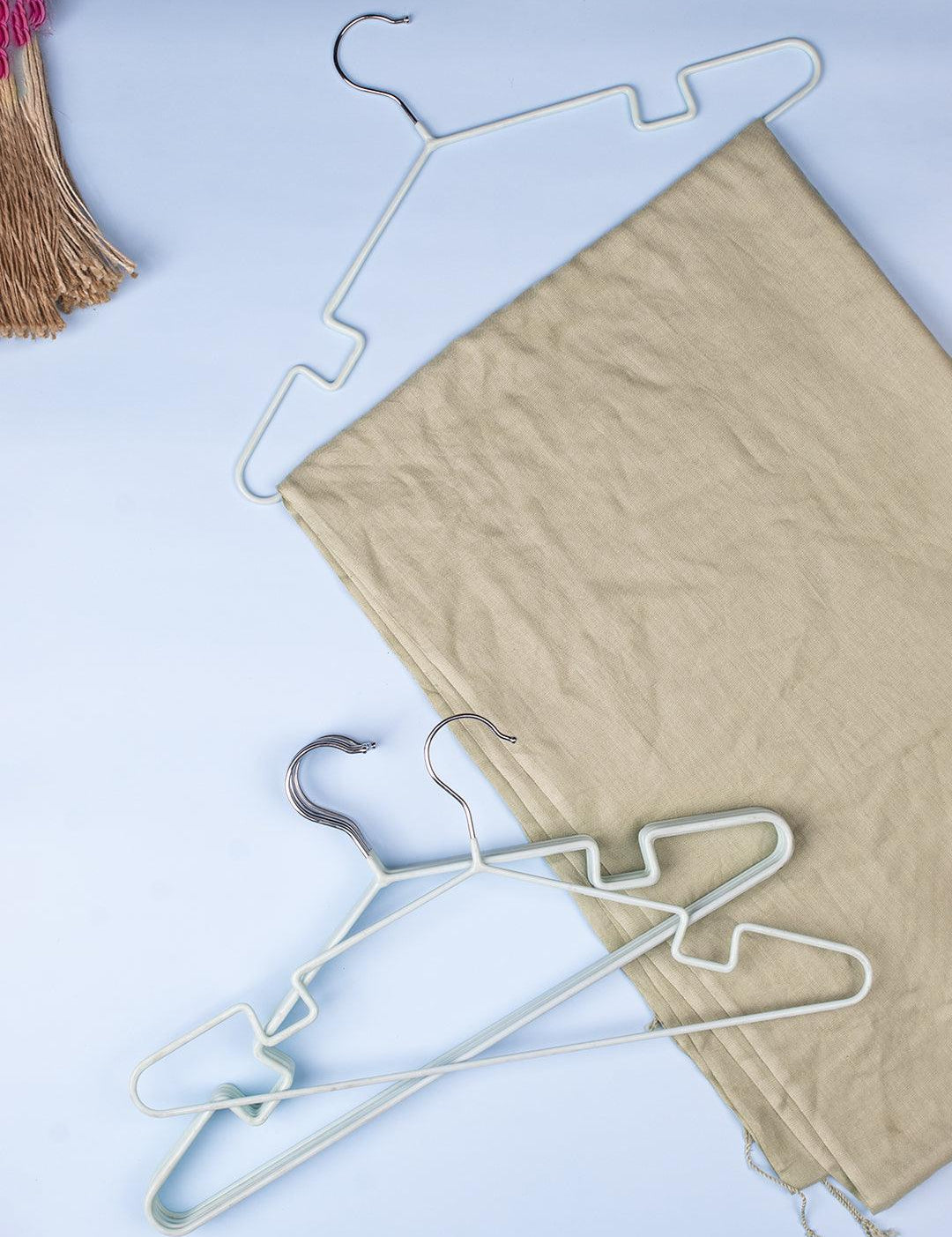 Cloth Hangers, Light Grey, Iron, Set of 6 - MARKET 99