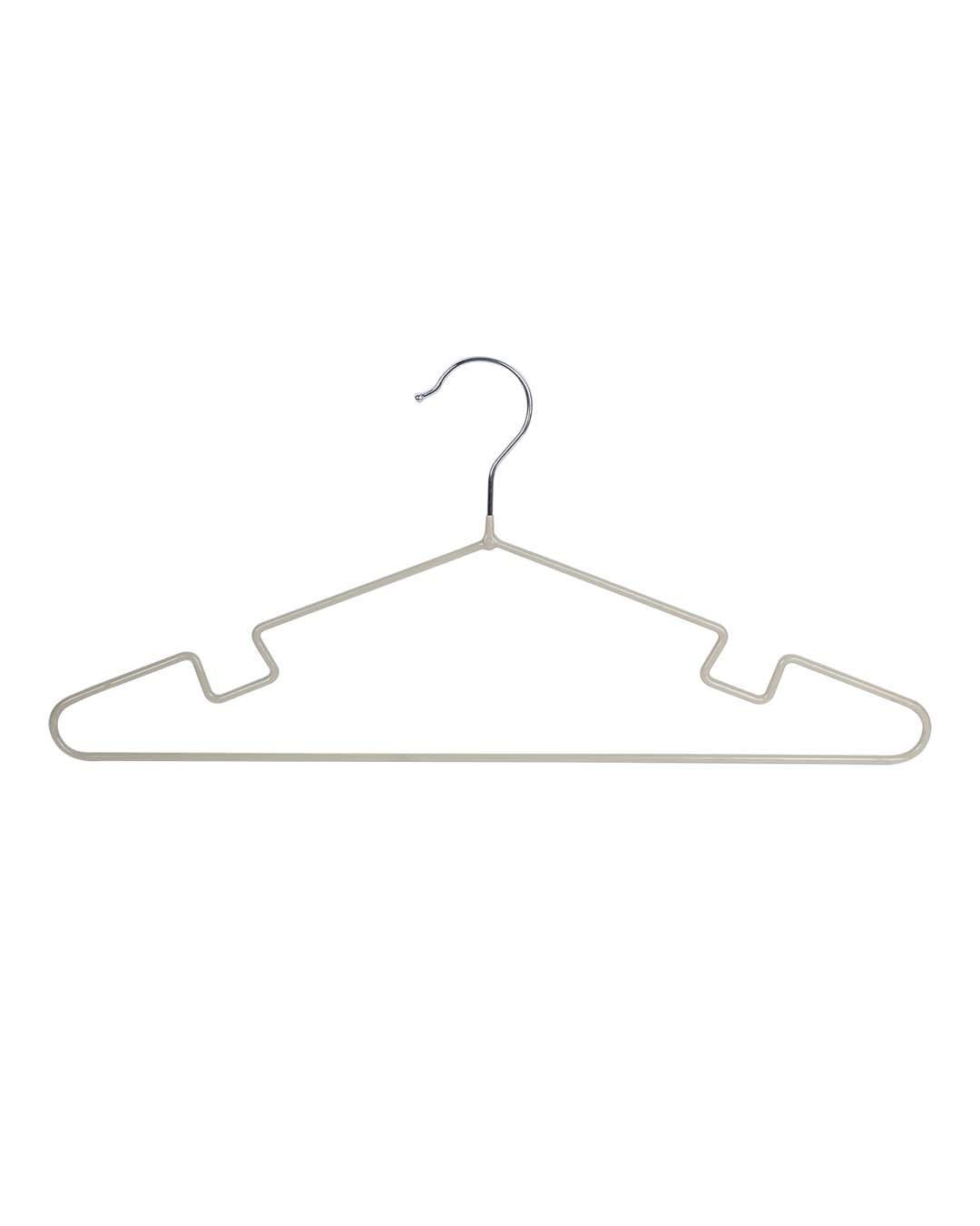 Cloth Hangers, Light Grey, Iron, Set of 6 - MARKET 99