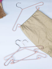 Cloth Hangers, Peach, Iron, Set of 5 - MARKET 99