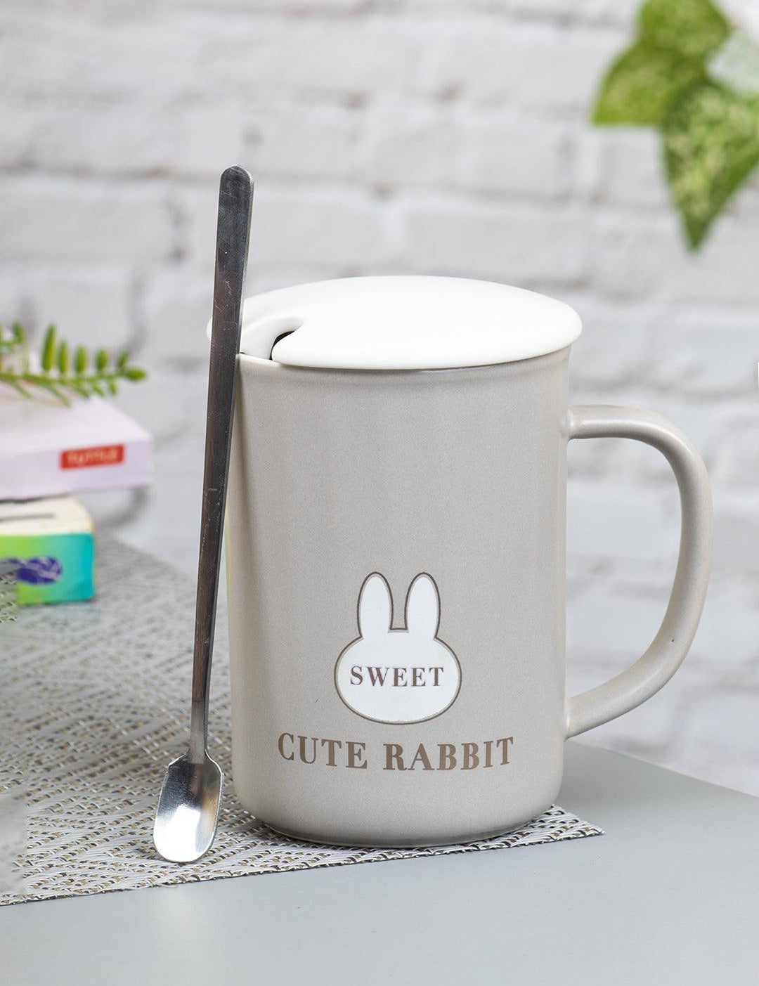 Coffee Mug (380mL, Cute Rabbit) - MARKET 99