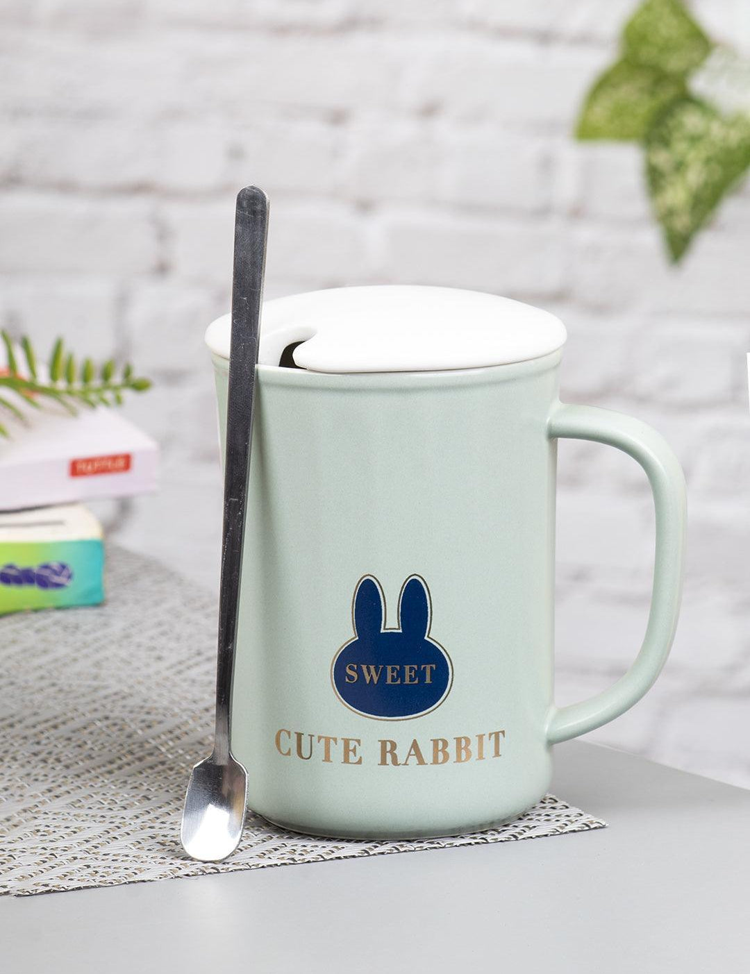 Coffee Mug (380mL, Cute Rabbit) - MARKET 99