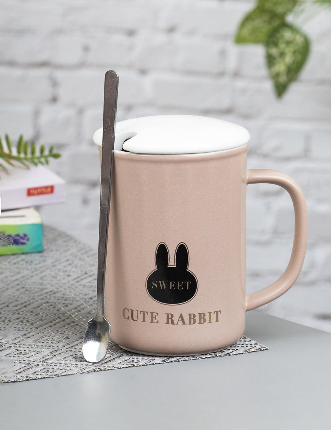 Coffee Mug (380mL, Cute Rabbit) - MARKET 99