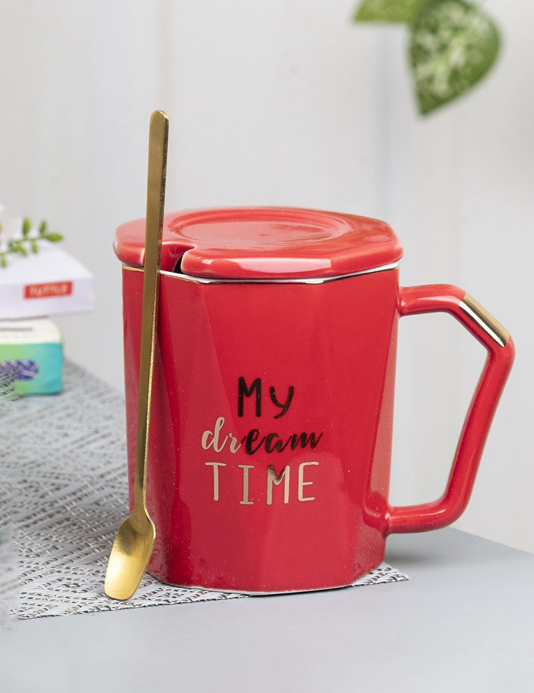 Coffee Mug With Lid (320 Ml) - MARKET 99