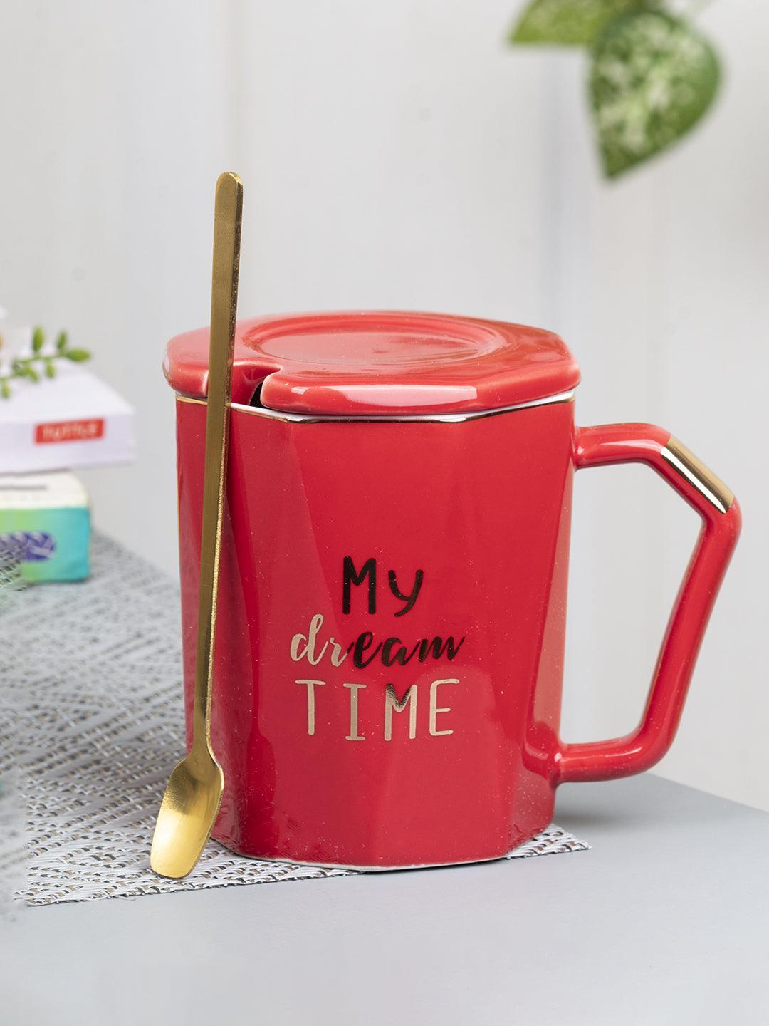 Coffee Mug With Lid (320 Ml) - MARKET 99