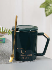 Coffee Mug With Lid (320 Ml) - MARKET 99