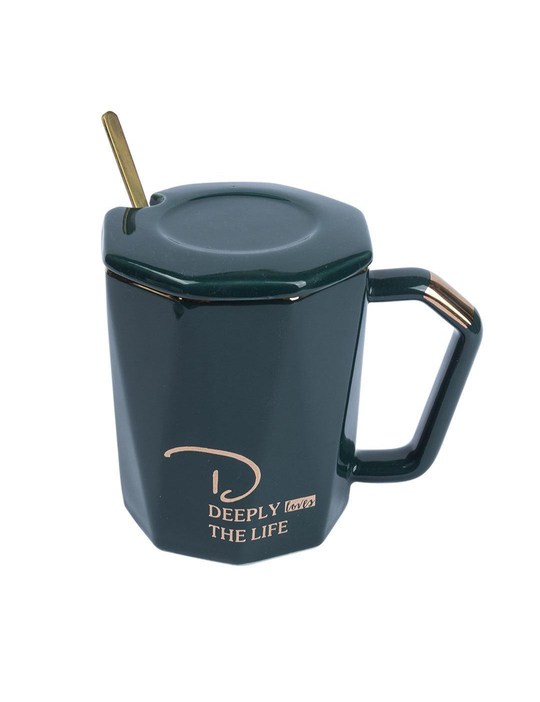 Coffee Mug With Lid (320 Ml) - MARKET 99