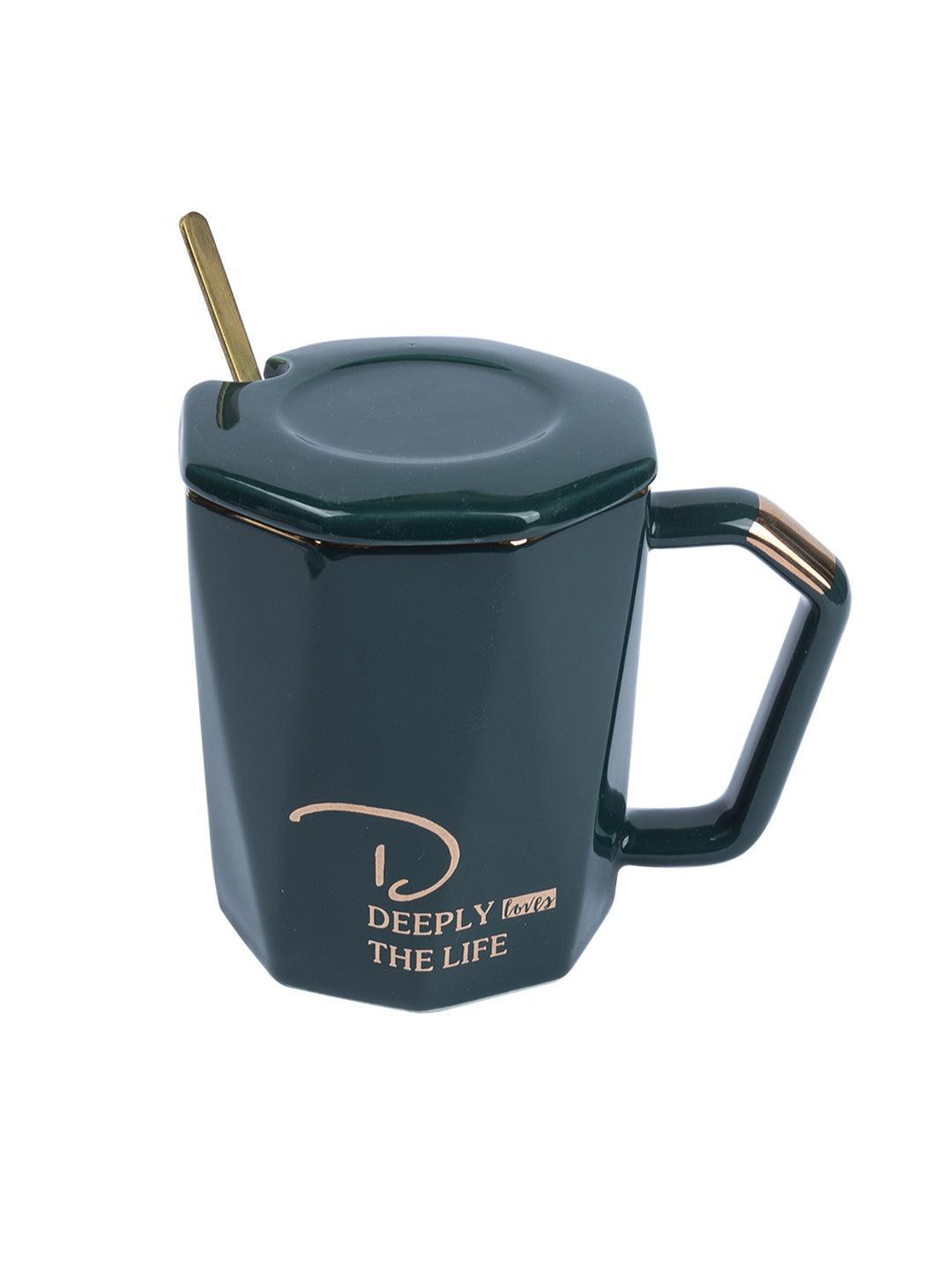 Coffee Mug With Lid (320 Ml) - MARKET 99