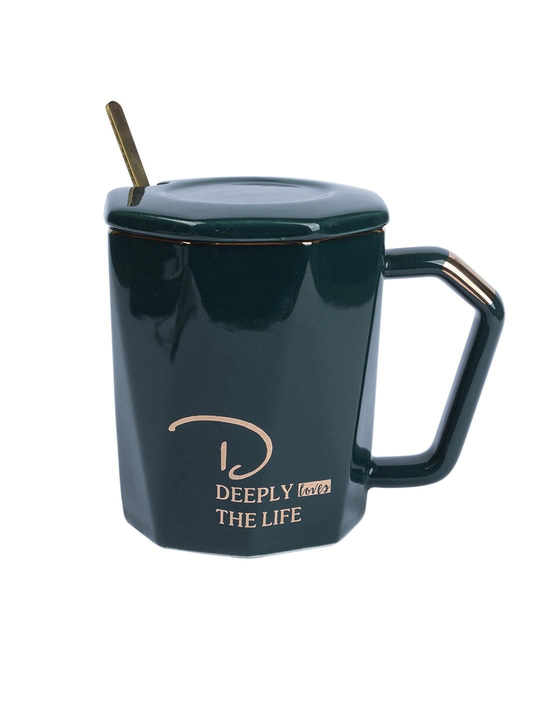 Coffee Mug With Lid (320 Ml) - MARKET 99