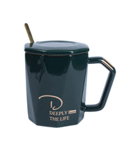Coffee Mug With Lid (320 Ml) - MARKET 99