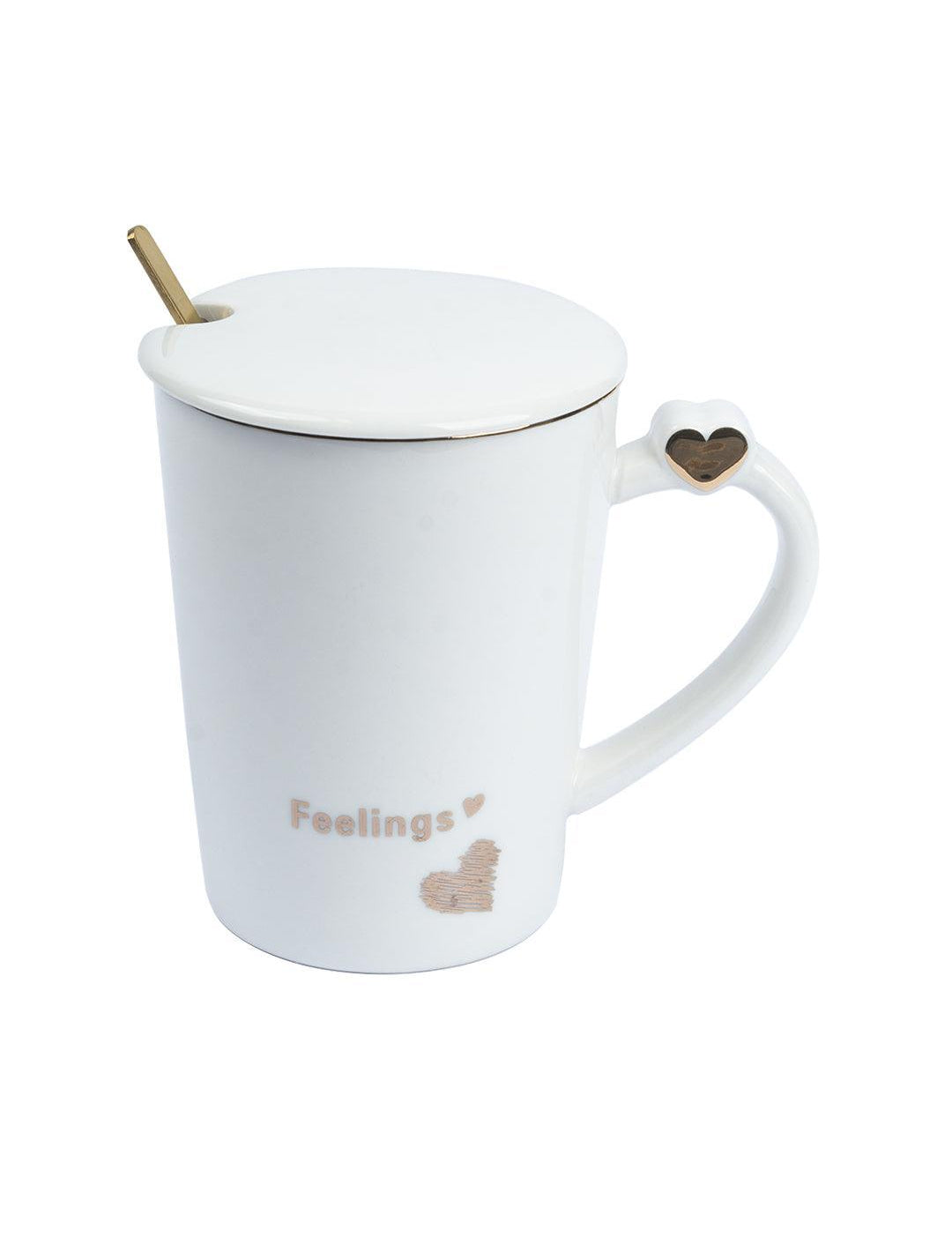 Coffee Mug With Lid (380 Ml), Assorted Colour - MARKET 99