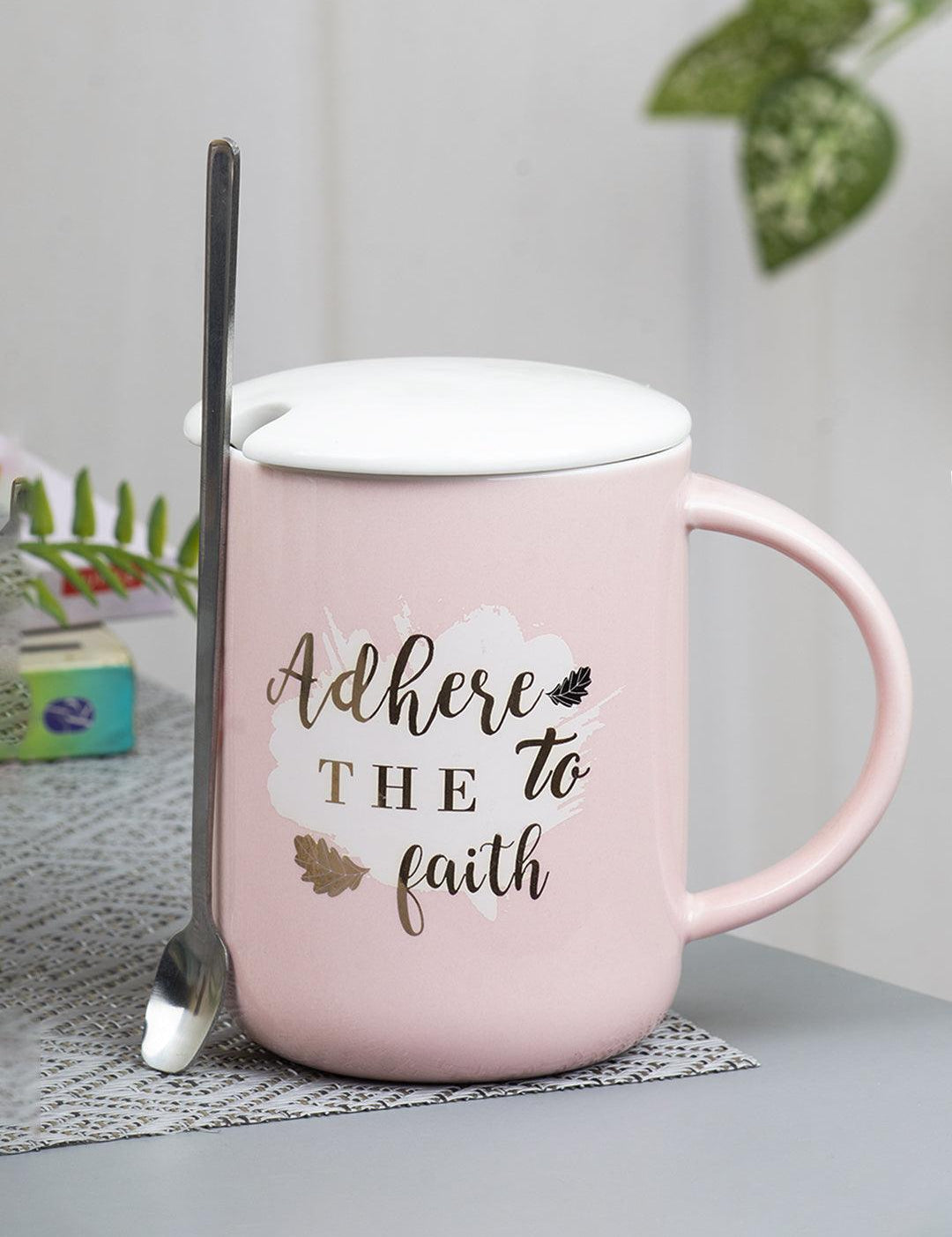 Coffee Mug With Lid (400 Ml) - MARKET 99