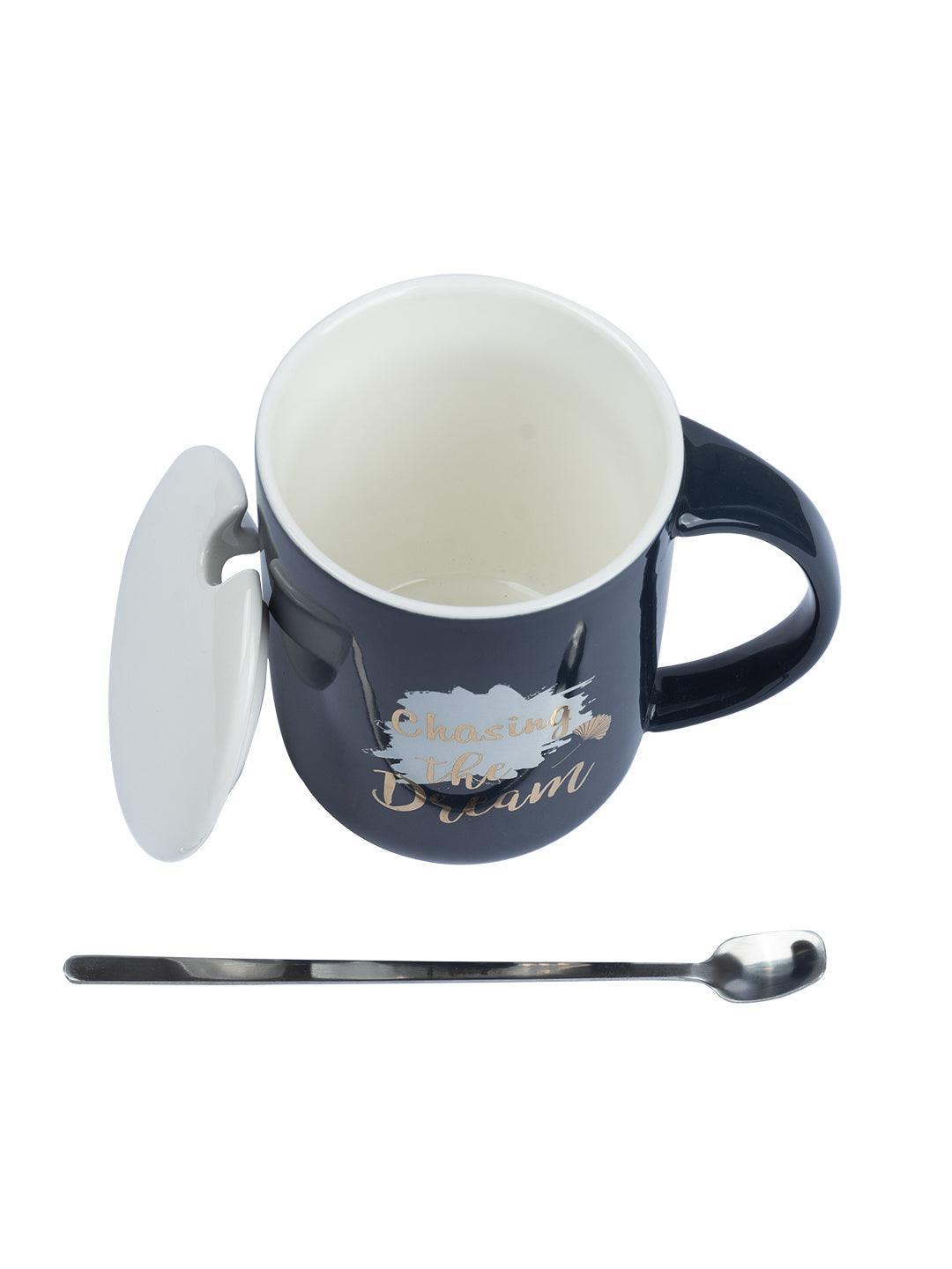 Coffee Mug With Lid (400 Ml) - MARKET 99