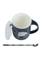 Coffee Mug With Lid (400 Ml) - MARKET 99