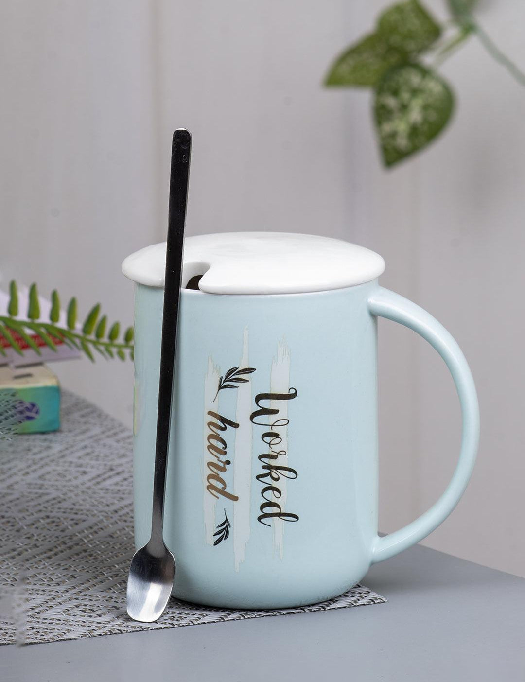Coffee Mug With Lid (400 Ml) - MARKET 99