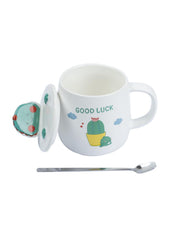 Coffee Mug With Lid (420 Ml) - MARKET 99