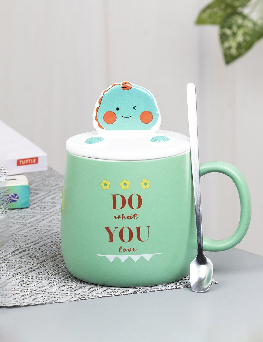 Coffee Mug With Lid (420 Ml) - MARKET 99
