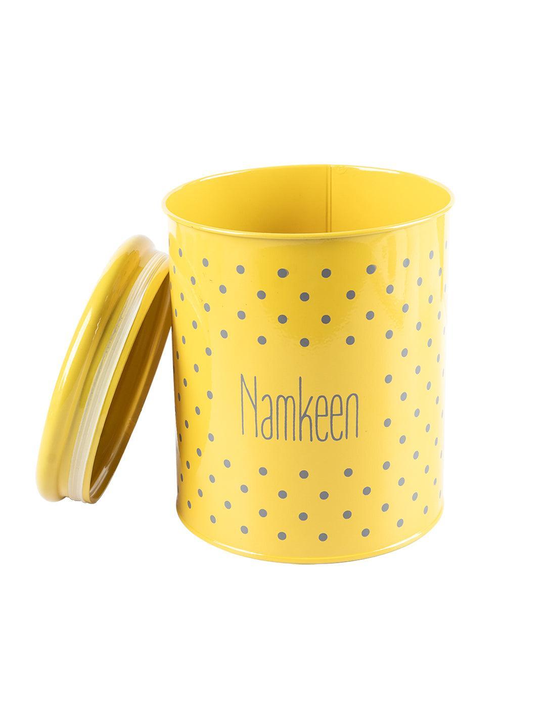 Cookie & Namkeen Jar Set Of 2 ( Yellow, Each 1700 Ml ) - MARKET 99