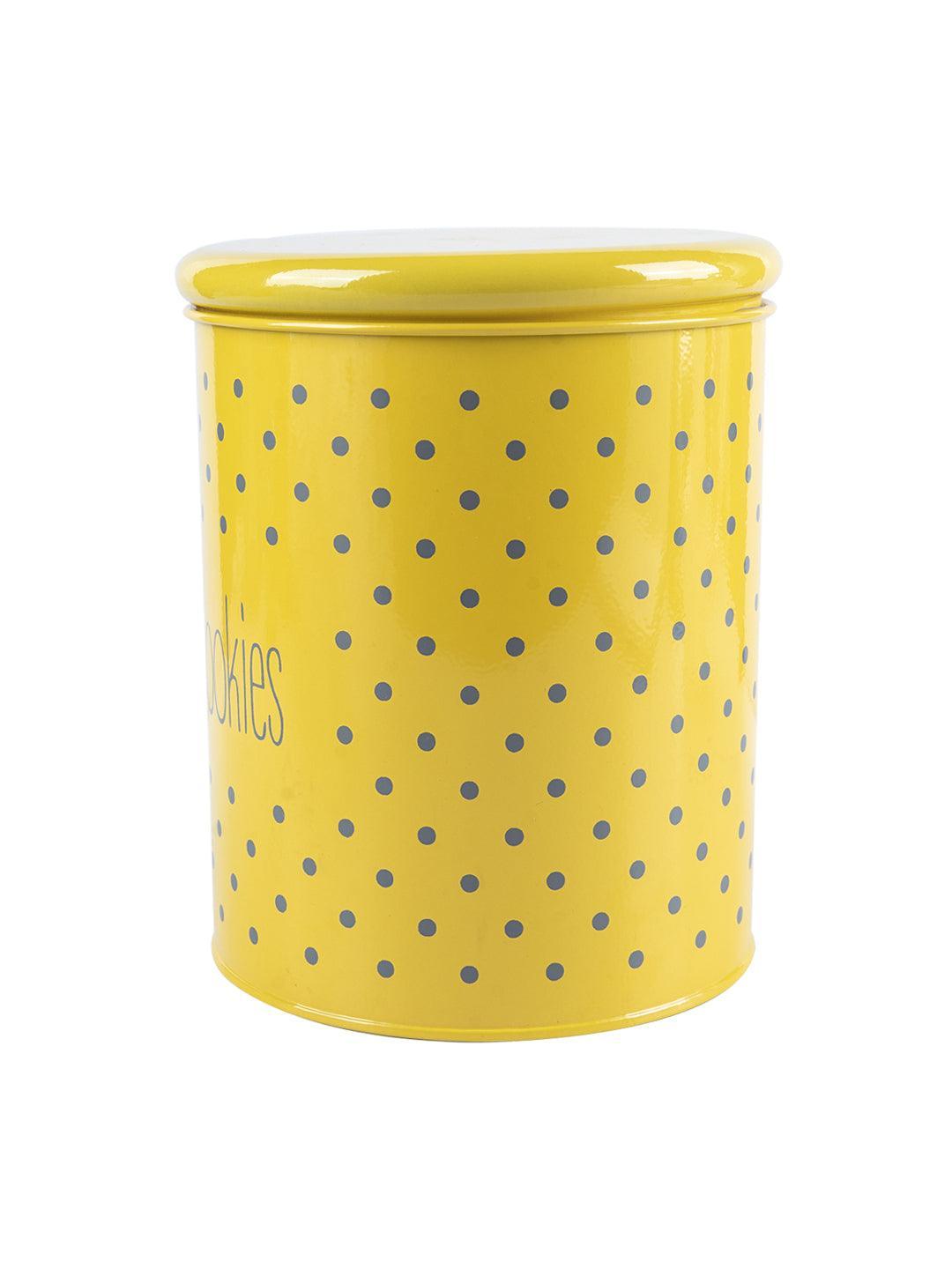 Cookie & Namkeen Jar Set Of 2 ( Yellow, Each 1700 Ml ) - MARKET 99