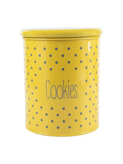 Yellow Cookies Jar With Lid (1700mL)