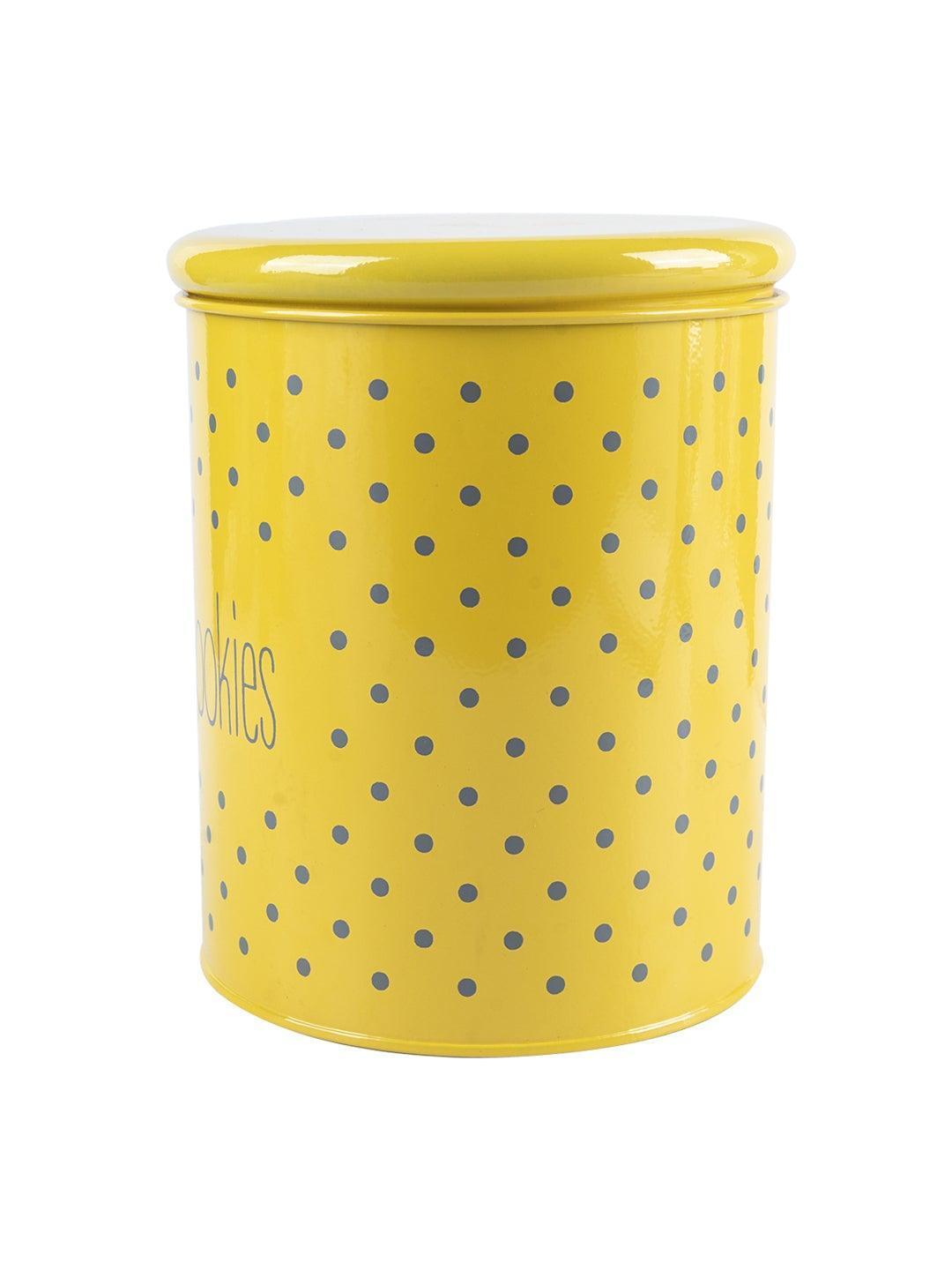 Yellow Cookies Jar With Lid (1700mL)