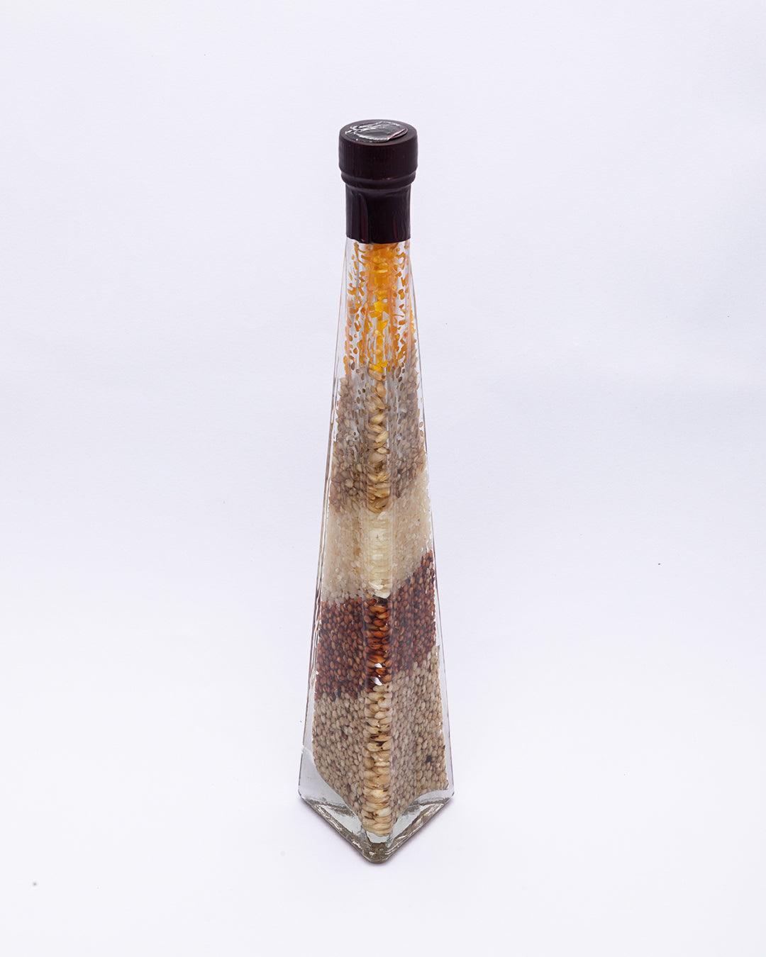Decorative Bottle, Kitchen Décor, for Home & Office, Multicolour, Glass - MARKET 99