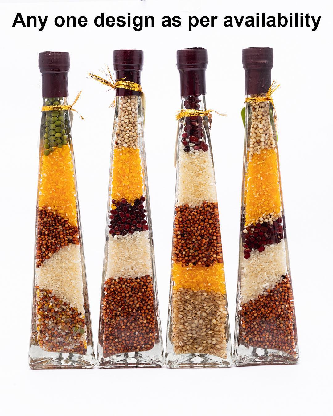 Decorative Bottle, Kitchen Décor, for Home & Office, Multicolour, Glass - MARKET 99