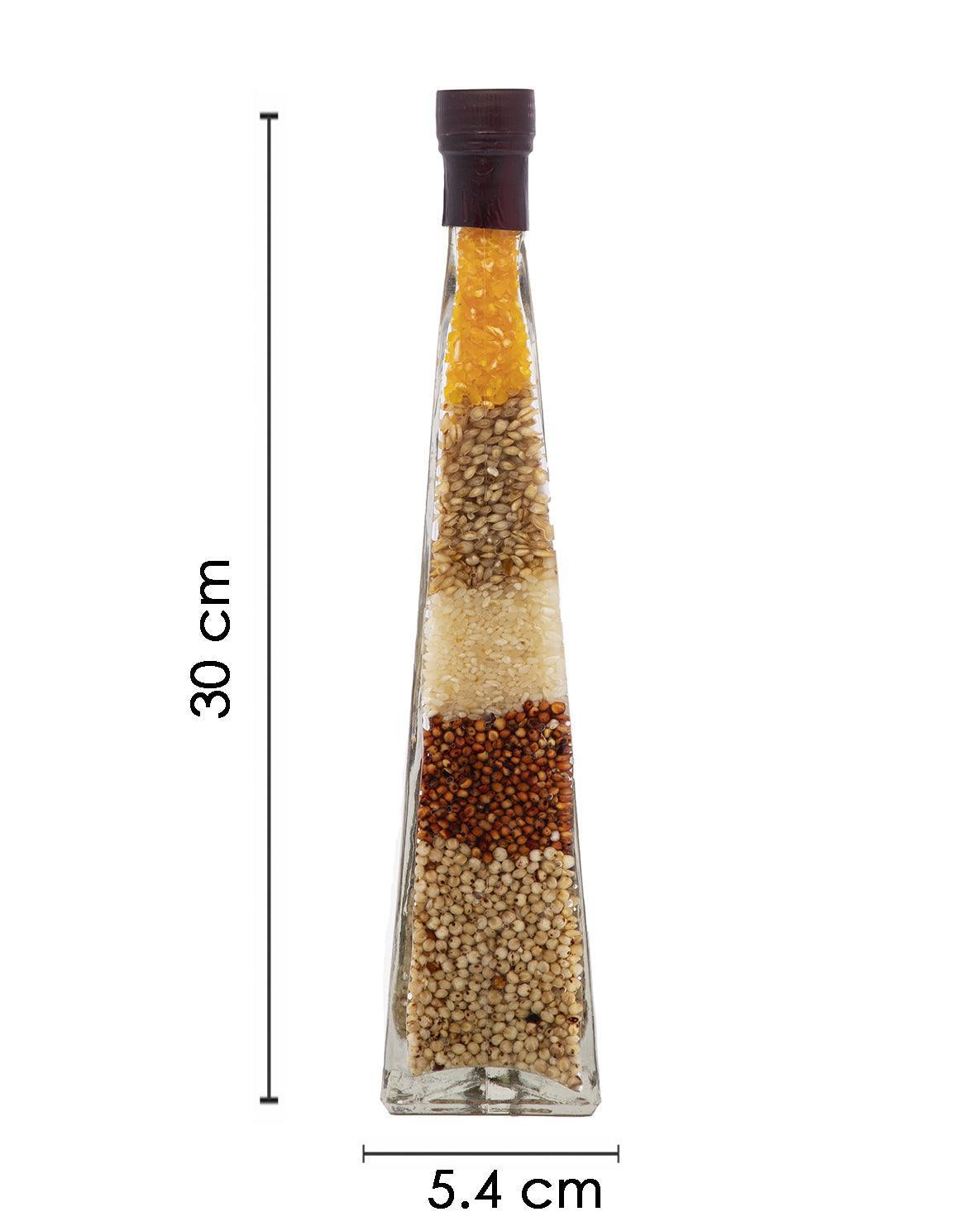 Decorative Bottle, Kitchen Décor, for Home & Office, Multicolour, Glass - MARKET 99
