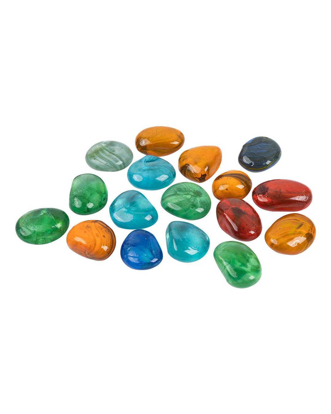 Decorative Pebbles, Multicolour, Glass - MARKET 99